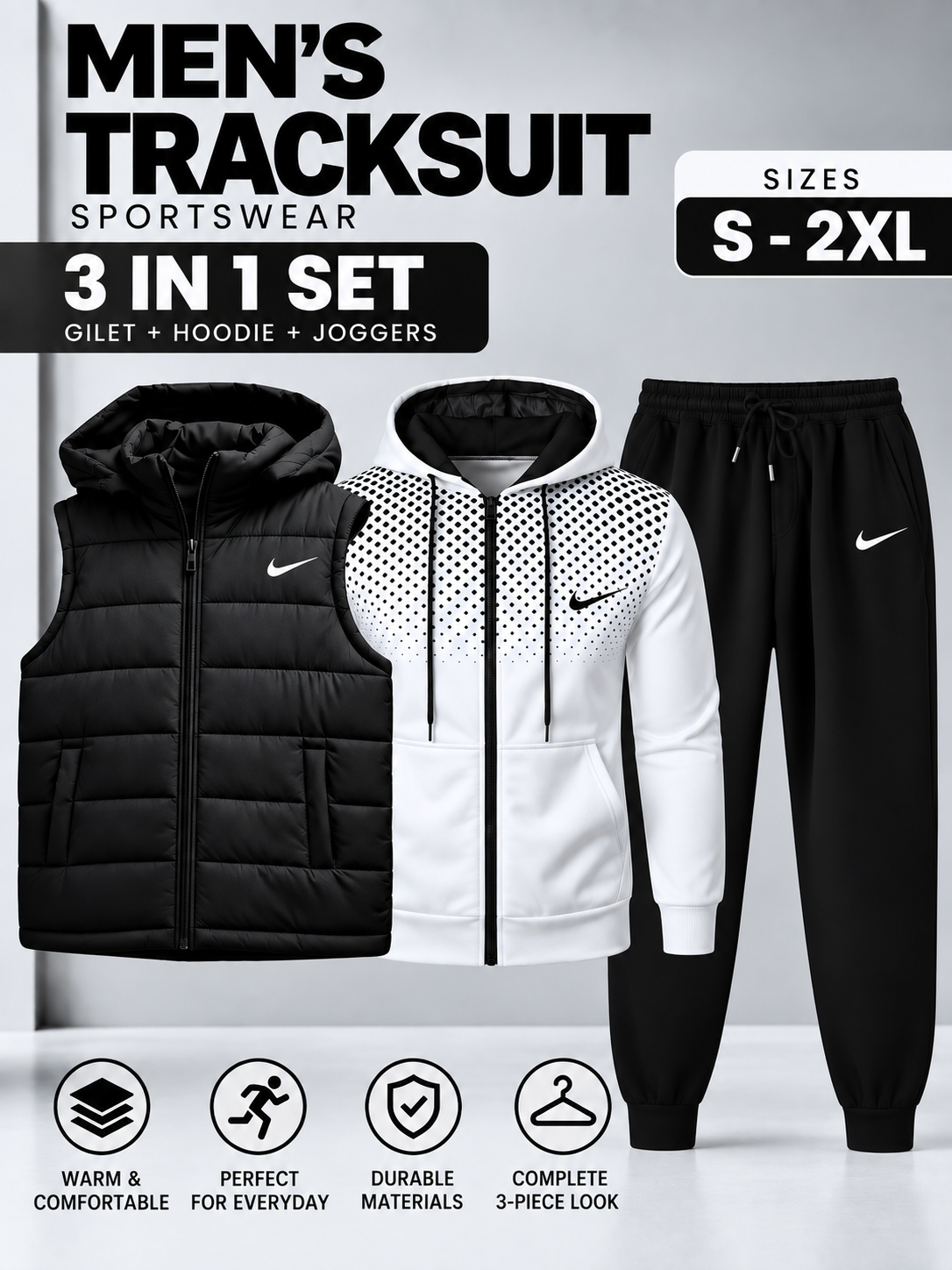 VILITZ 3-Piece Tracksuit Set